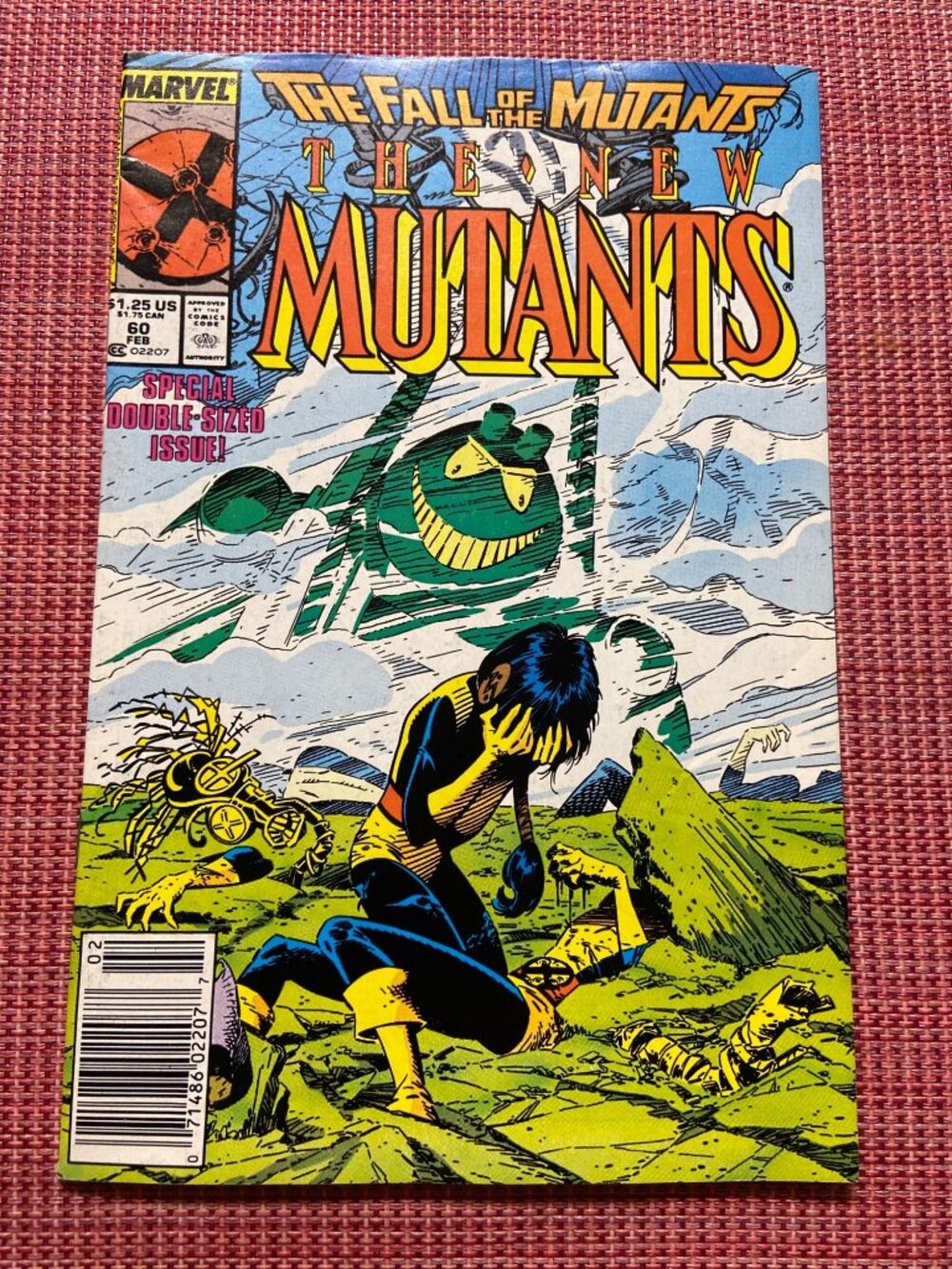 New Mutants #60 (1988) Fall of the Mutants Double-Sized VF Newstand